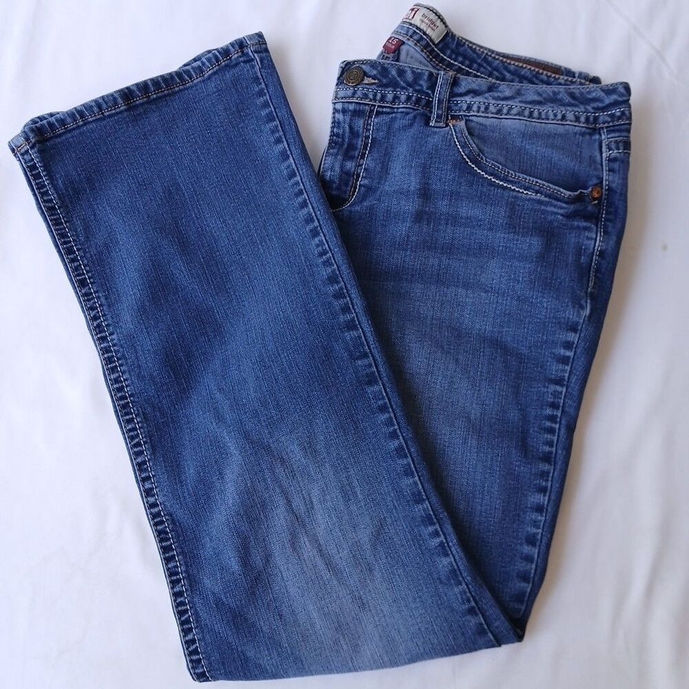 L.E.I. Bridget Curvy Bootcut  Jeans Womens Sz 15R Low Rise Y2K Western Cowgirl